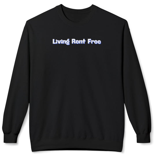 Living Rent Free Unisex Midweight Softstyle Fleece Crewneck Sweatshirt