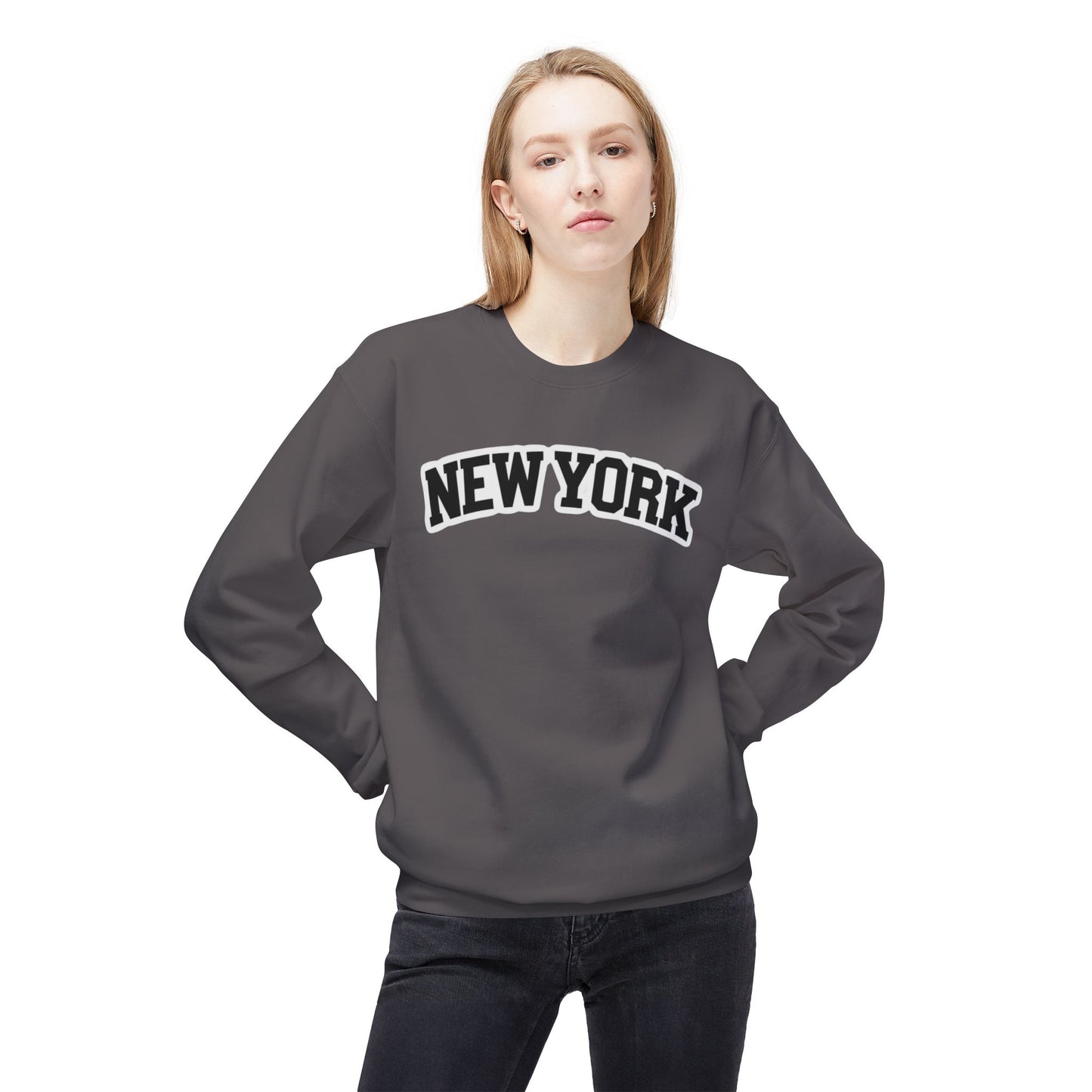 New York Unisex Midweight Softstyle Fleece Crewneck Sweatshirt