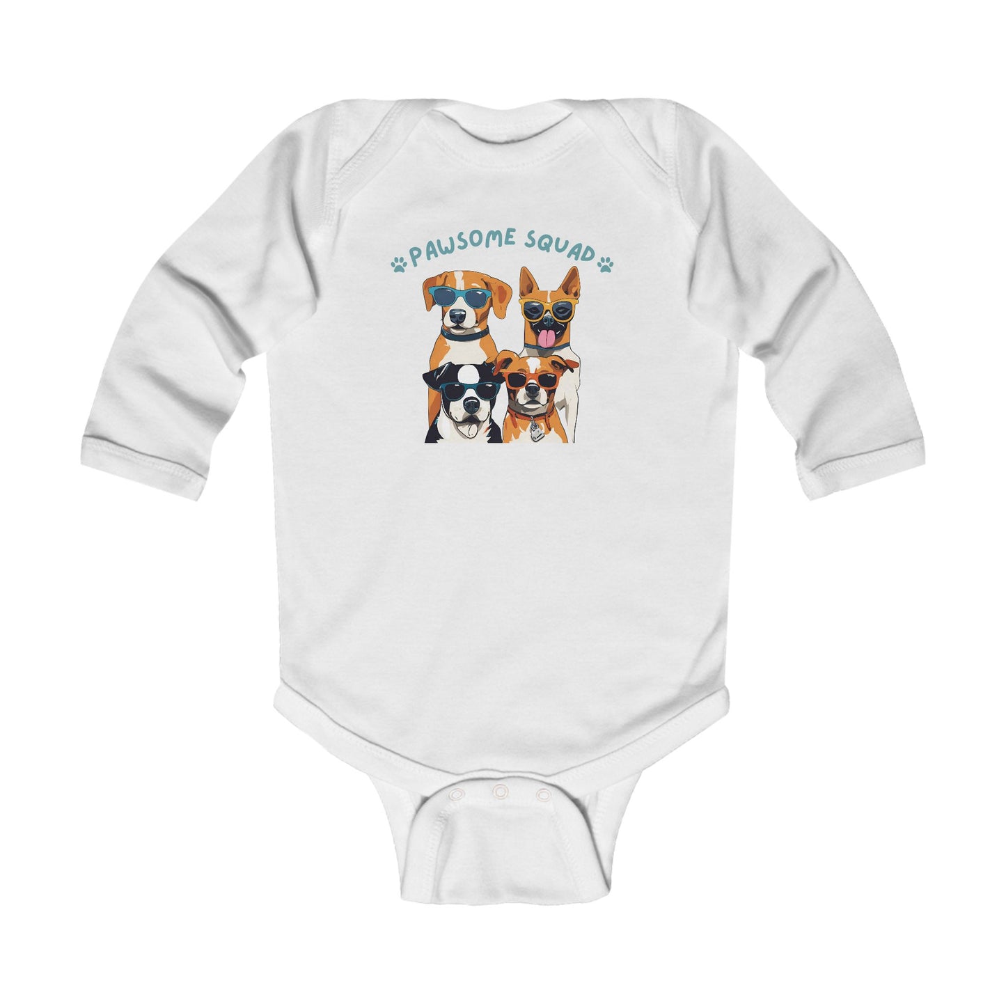 Pawsome Squad Infant Long Sleeve Bodysuit