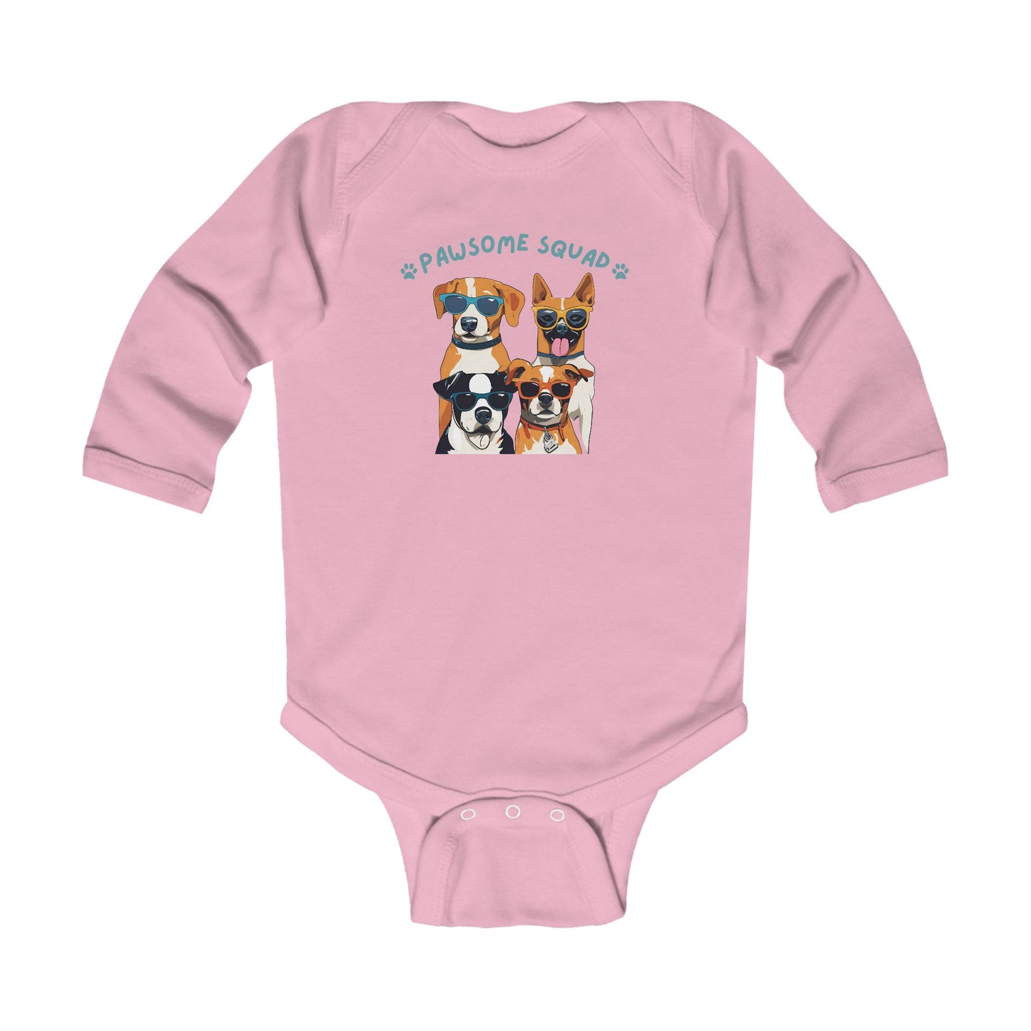 Pawsome Squad Infant Long Sleeve Bodysuit