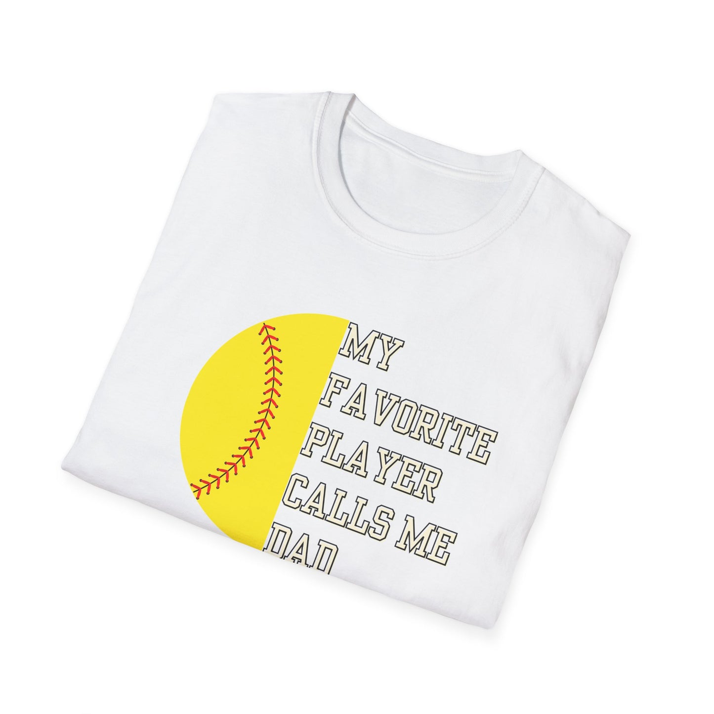 Favorite Player Softball Unisex Softstyle T-Shirt