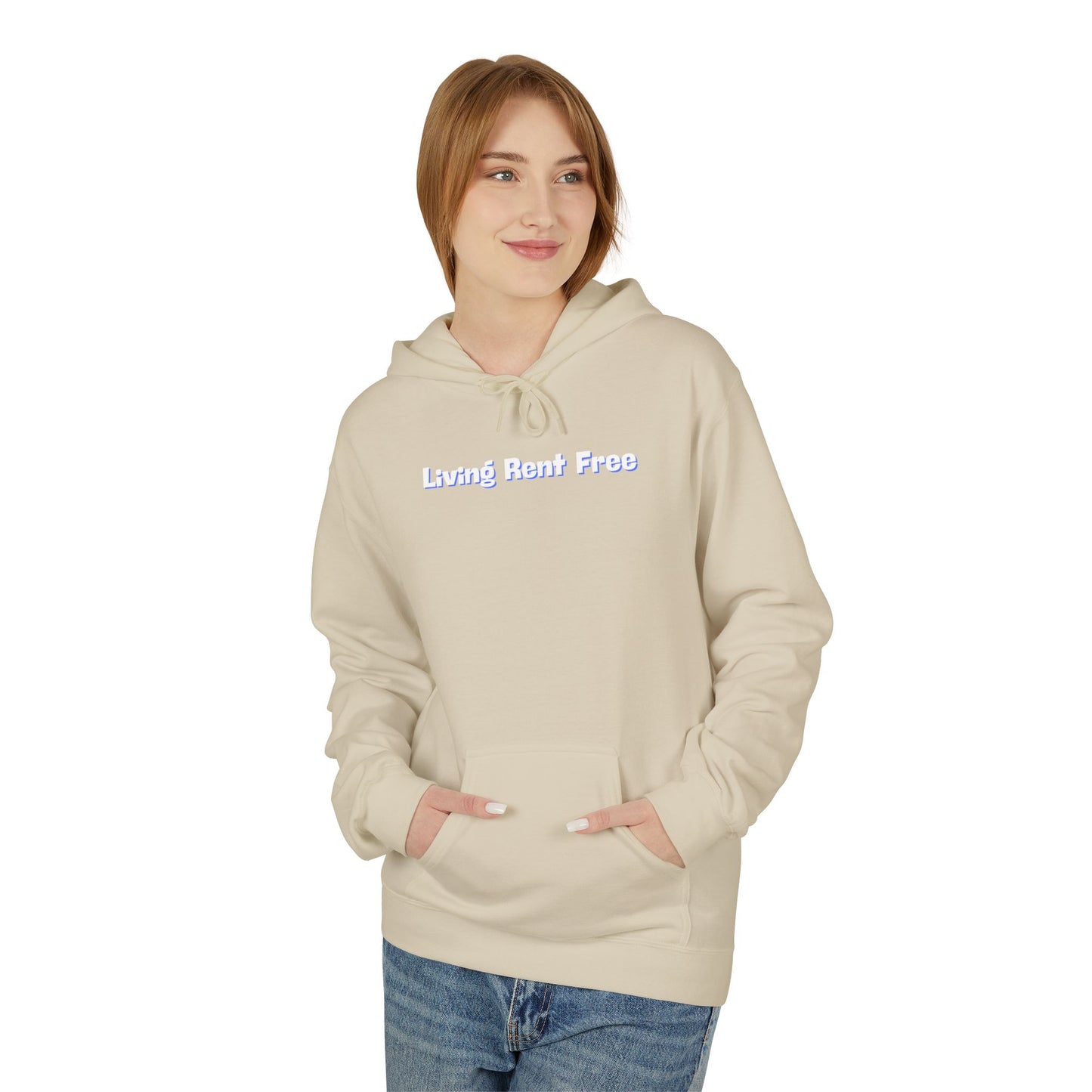 Living Rent Free Unisex Midweight Softstyle Fleece Hoodie