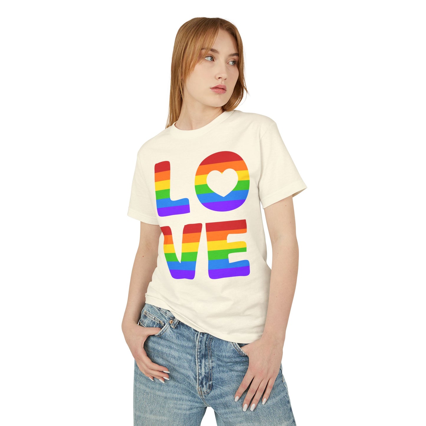 Love Pride Unisex Garment-Dyed Heavyweight Cotton Tee