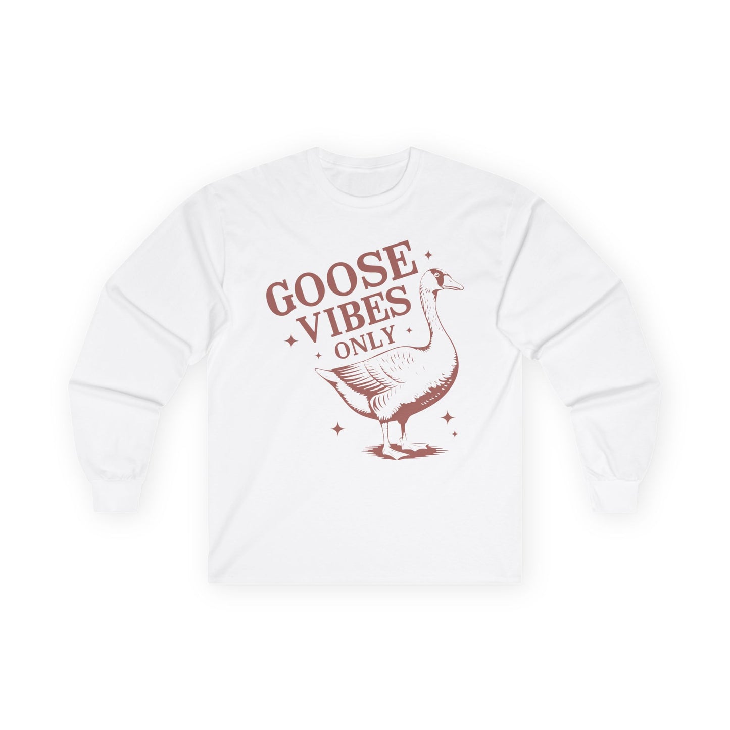 Funny Goose Vibes Only - Unisex Ultra Cotton Long Sleeve Tee