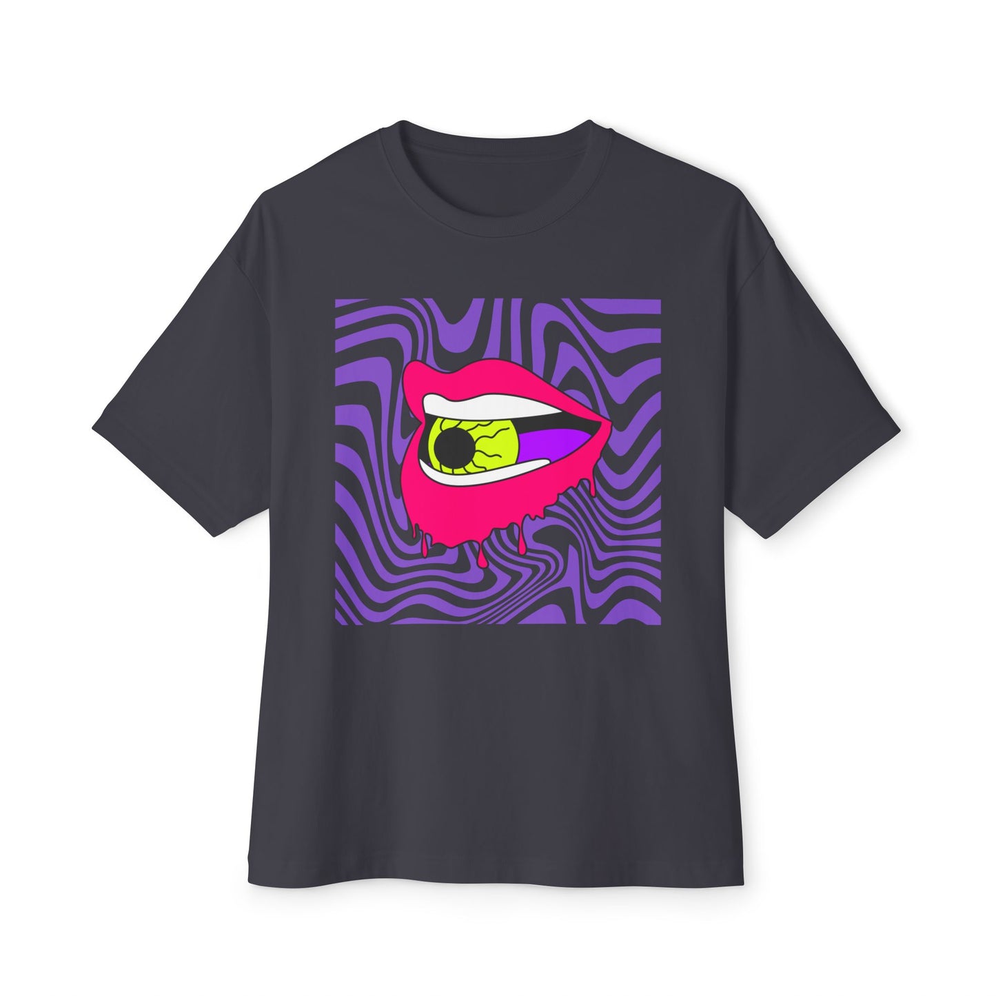 Retro Lips Unisex Oversized Boxy Tee