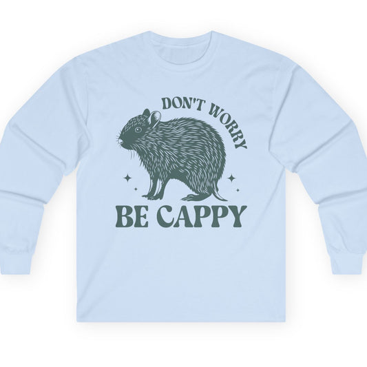 Funny Capybara Long Sleeve Tee