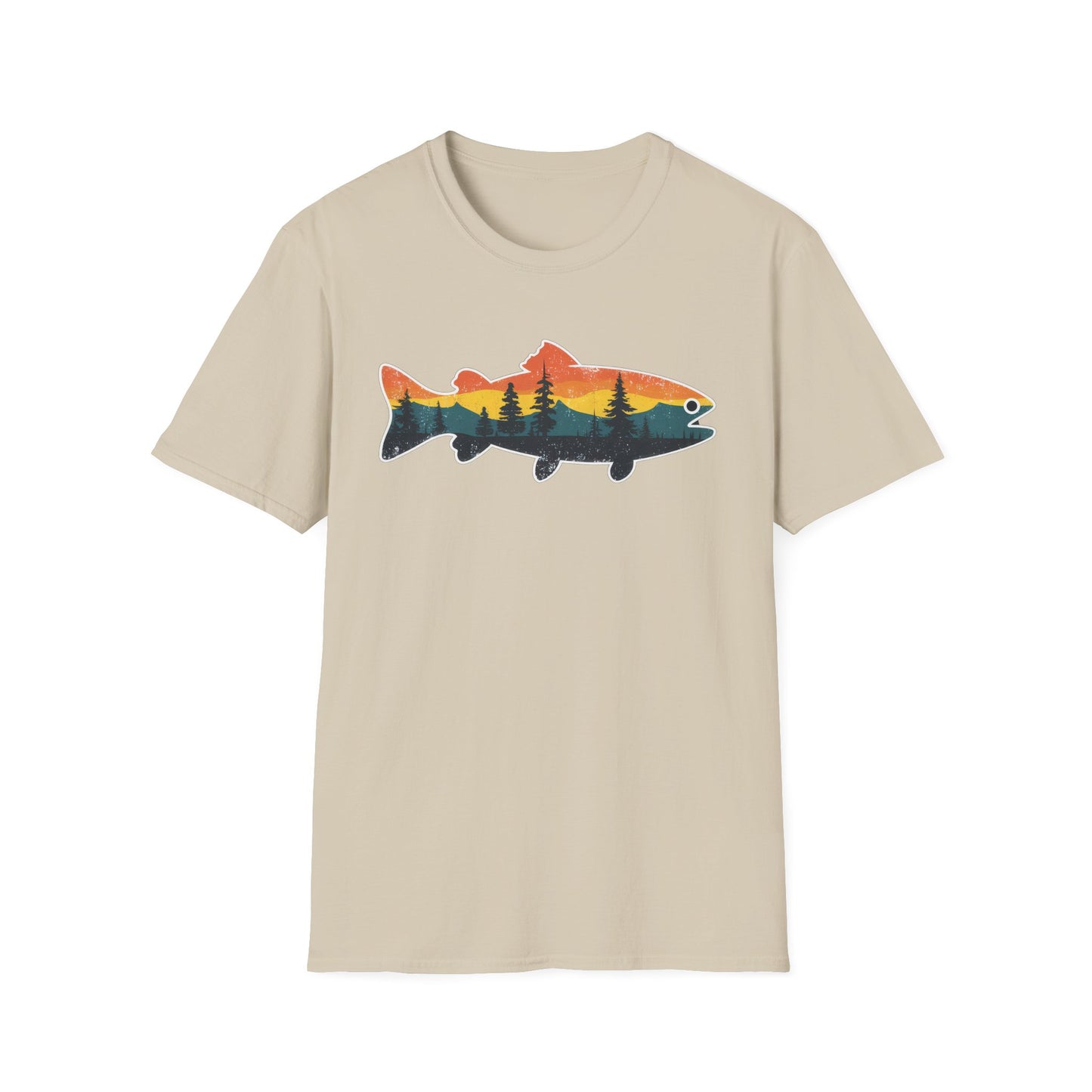 Fish Silhouette Unisex Softstyle T-Shirt