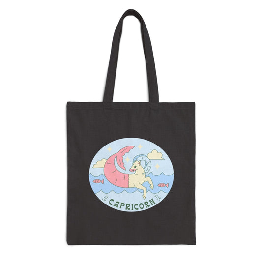 Capricorn Cotton Canvas Tote Bag