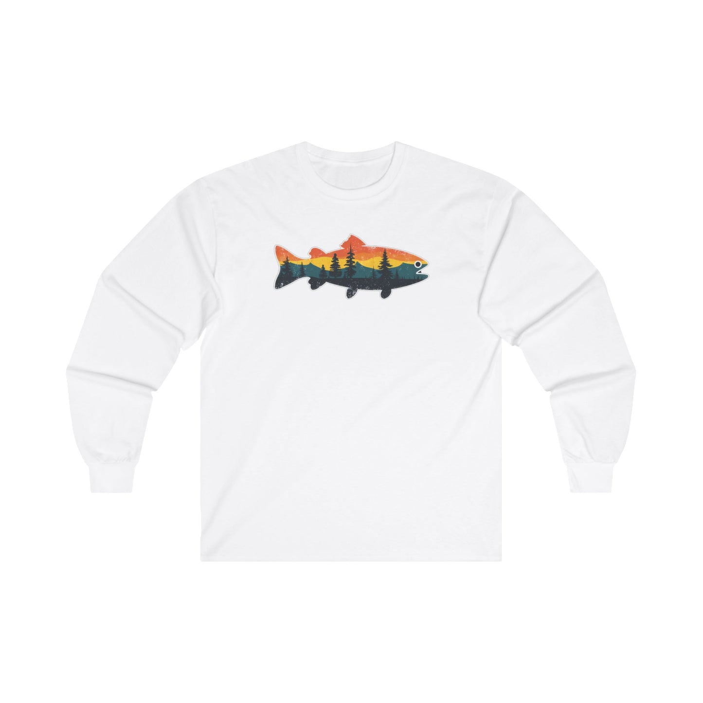 Fish Silhouette Unisex Ultra Cotton Long Sleeve Tee