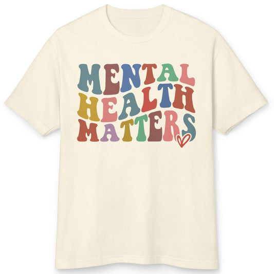 Mental Health Matters Unisex Garment-Dyed Heavyweight Cotton Tee