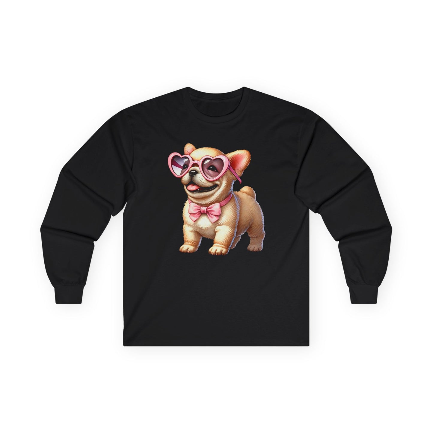 Valentine's Cute Dog Long Sleeve Tee