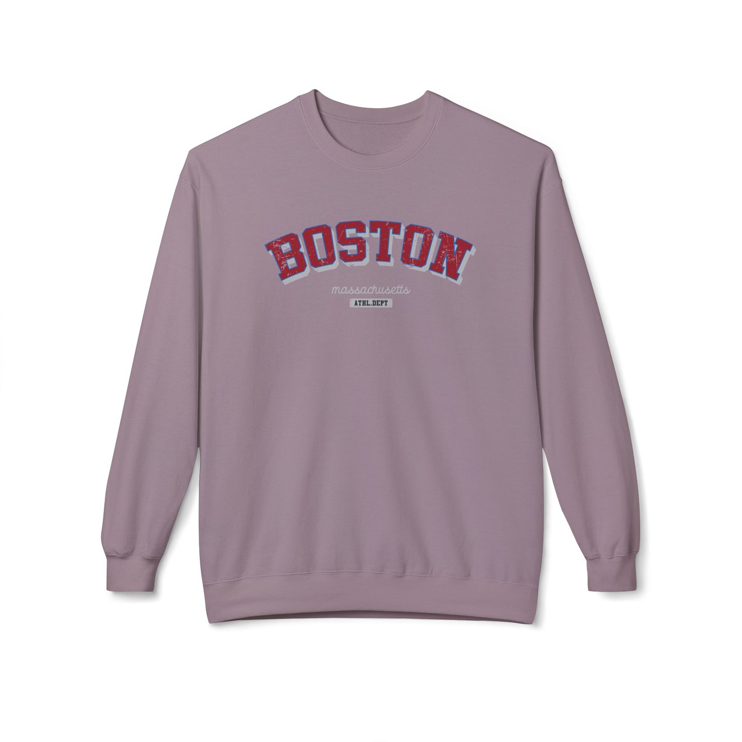 Boston Unisex Midweight Softstyle Fleece Crewneck Sweatshirt